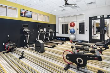 Fitness center with high-end cardio and weight equipment